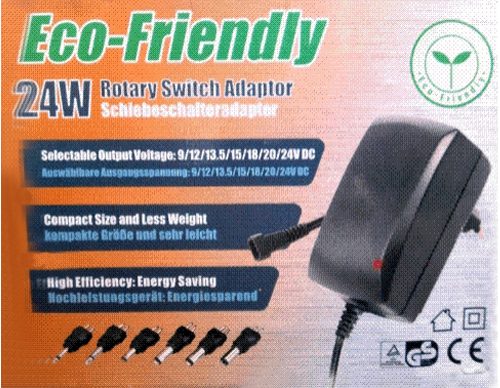 ΤΡΟΦΟΔΟΤΙΚΟ 24W ECO-FRIENDLY MW-3G15UGS