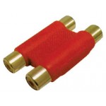 ADAPTOR RCA ΠΛΑΣΤ.ΝΙΚΕΛ. 2ΘΗΛ./RCA 2ΘΗΛ.KOΚ.