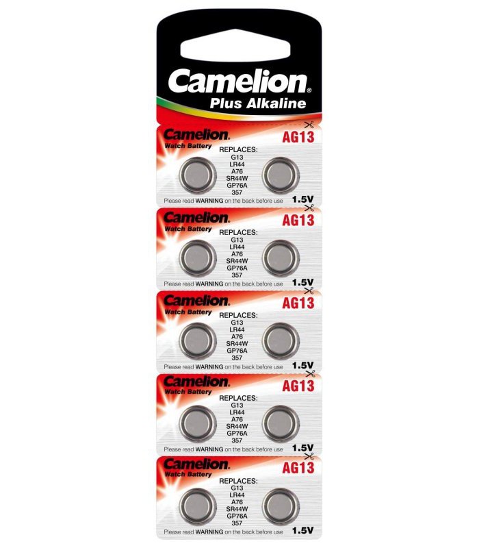 ΜΠΑΤΑΡΙΑ ΑΛΚΑΛΙΚΗ CAMELION LR44-AG13-BP10 (τμχ)