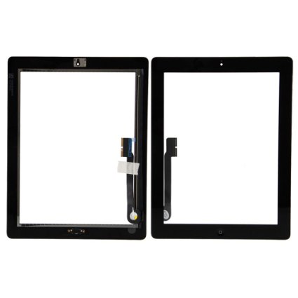 DIGITIZER IPAD 3/4 BLACK WHITH HOME BUTTON