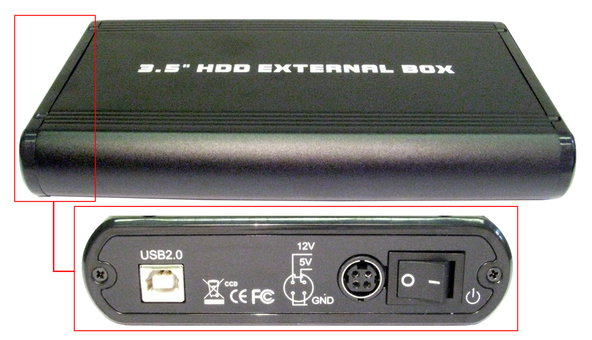 ENCLOSURE 3.5 HDD-USB 2.0