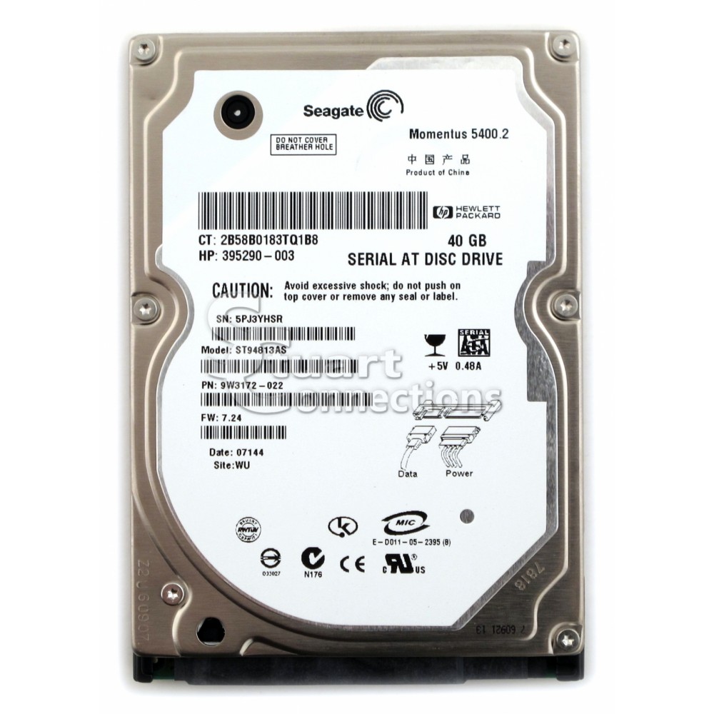 ΔΙΣΚΟΣ HDD SEAGATE 40GB 2.5 IDE