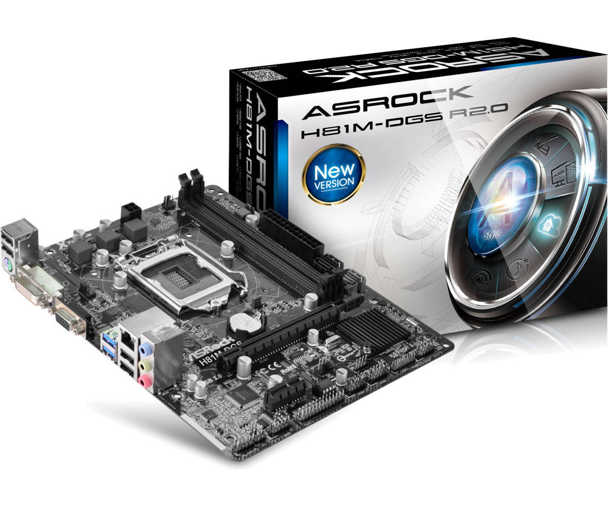 MOTHERBOARD H81M-DGS R2.0 ASROCK