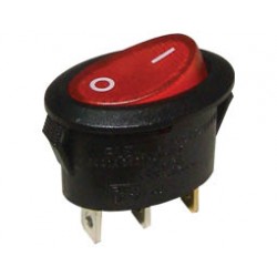 ΔΙΑΚΟΠΤΗΣ ROCKER MINI ON/OFF 6A/250V ΚΟΚΚΙΝΟ