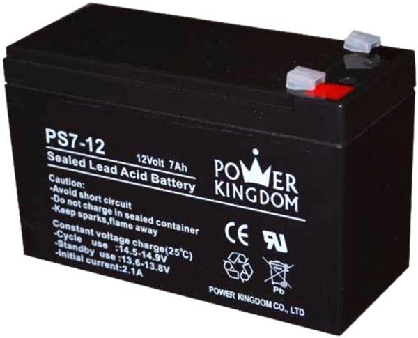 ΜΠΑΤΑΡΙΑ ΜΟΛΥΒΔΟΥ 12V 7.0AH POWERKINGDOM