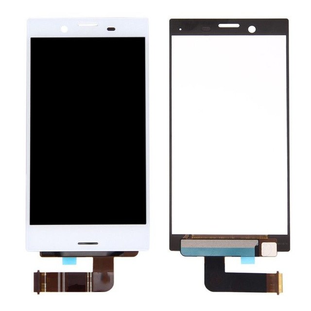 ΟΘΟΝΗ LCD ΓΙΑ SONY XPERIA  X COMPACT WHITE + FRAME OR