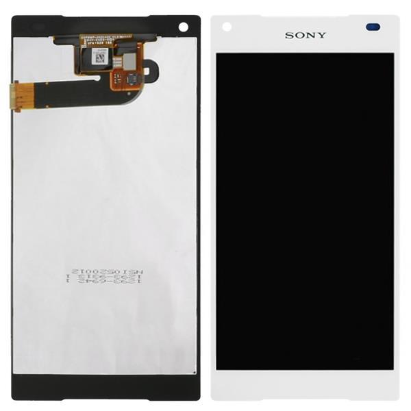 ΟΘΟΝΗ LCD ΓΙΑ SONY XPERIA Z5 COMPACT WHITE + FRAME OR