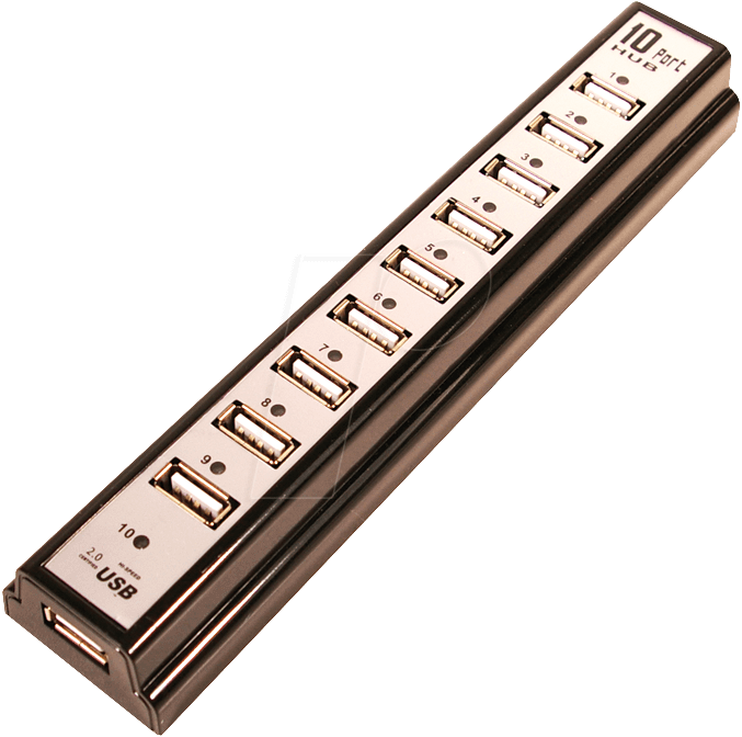 USB HUB 10 PORTS 10xUSB 2.0