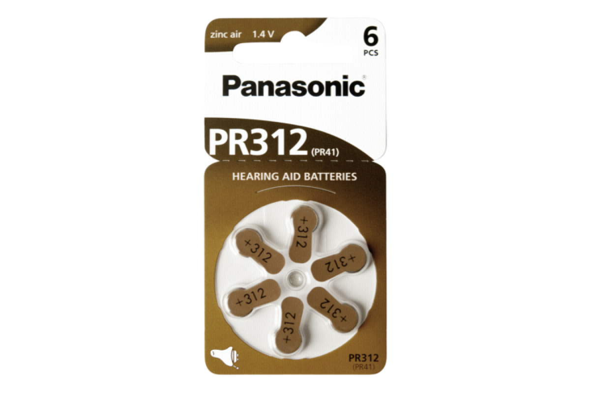 ΜΠΑΤΑΡΙΑ ΒΑΡΗΚΟΪΑΣ PR312 PANASONIC (6/Τεμ.)