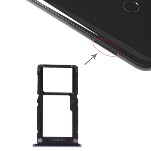 SIM TRAY XIAOMI MI 8 LITE BLACK