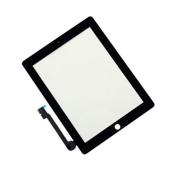 DIGITIZER IPAD 3/4 BLACK WHITHOUT HOME BUTTON