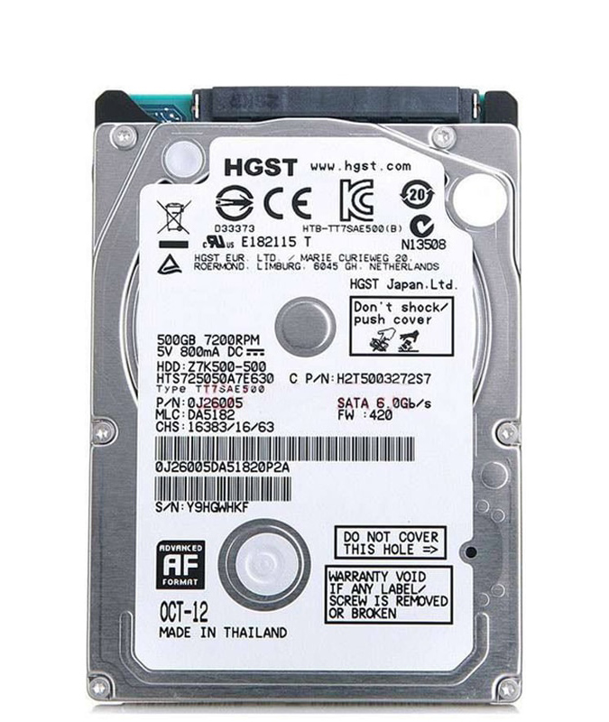 ΔΙΣΚΟΣ HDD HGST 500GB 2.5 SATA Z7K500-500