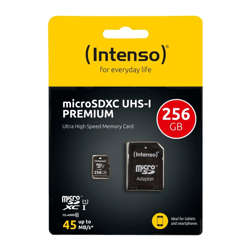 ΜΝΗΜΗ MICRO SD 256GB INTENSO CLASS 10