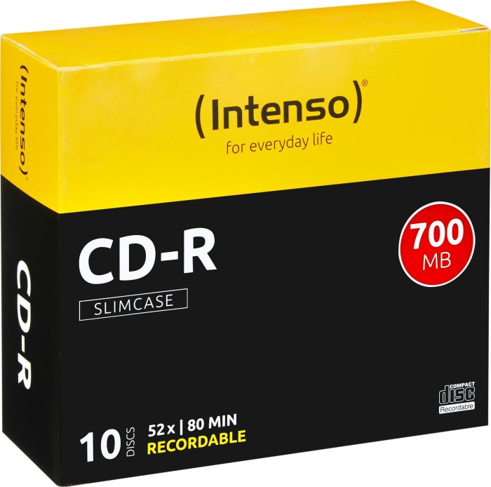 CD-R INTENSO 700mb 52x (10 PACK)