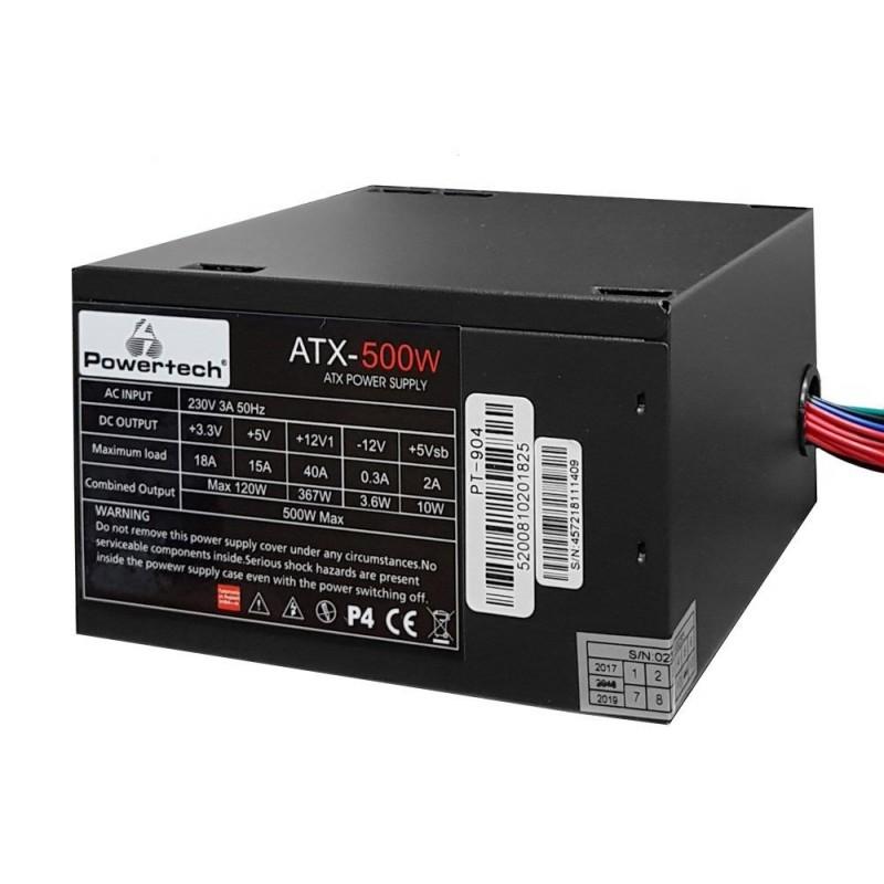 ΤΡΟΦΟΔΟΤΙΚΟ PSU POWERTECH 500W 12cm BLUE LED