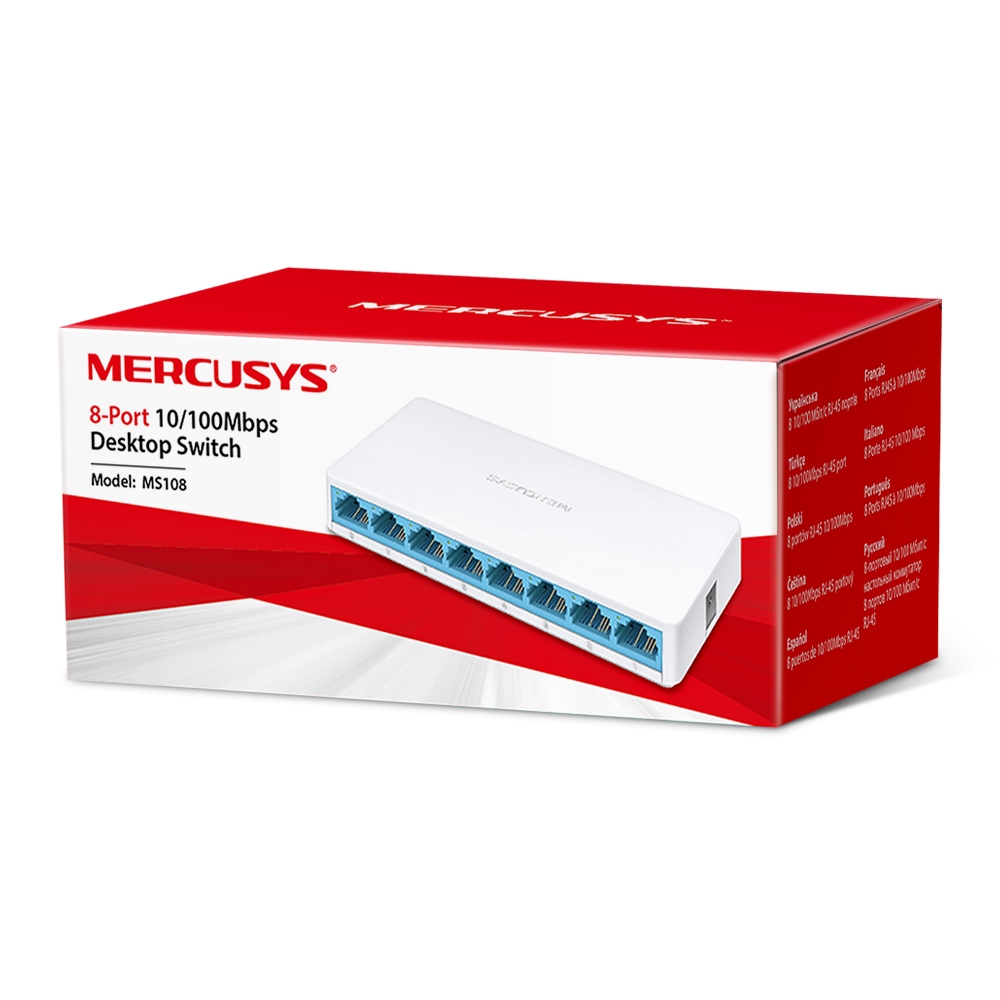 SWITCH ΔΙΚΤΥΟΥ 8 PORT MERCUSYS MS108 10/100M
