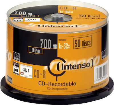 CD-R INTENSO 700mb 52x (/τεμ)