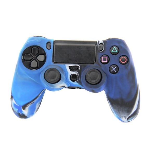 SILICONE CASE PS4 DUALSHOCK 4 CAMUFLAGE BLUE-BLACK