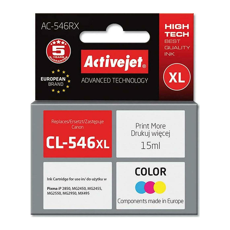 ΣΥΜΒΑΤΟ ΜΕΛΑΝΙ TFO ΓΙΑ CANON 546 TRICOLOR 15ml