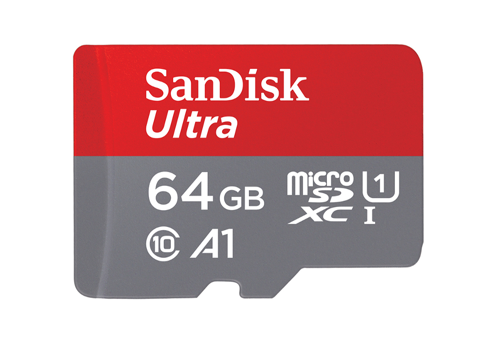 ΜΝΗΜΗ MICRO SD 64GB SANDISK ULTRA CLASS 10 A1