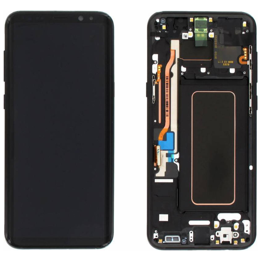 LCD ORIGINAL SAMSUNG S8 PLUS G955F MIDNIGHT BLACK GH97-20470A