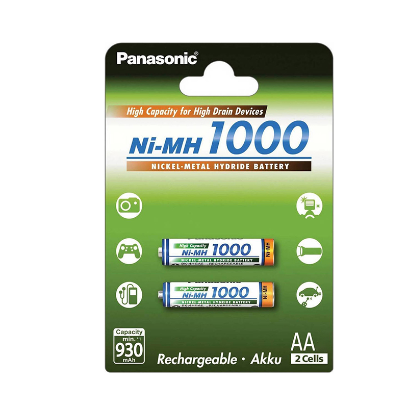 ΜΠΑΤΑΡΙΑ ΕΠΑΝ.2A PANASONIC 1000MhA (2τεμ)