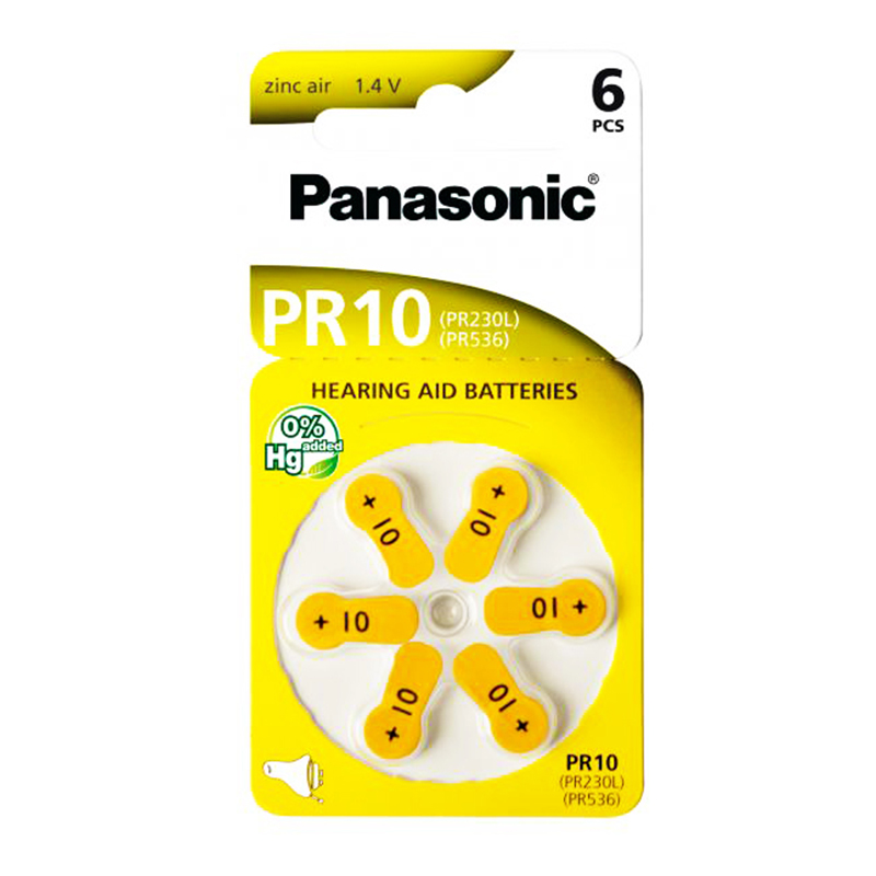 ΜΠΑΤΑΡΙΑ ΒΑΡΗΚΟΪΑΣ PR10 PANASONIC (6/Τεμ.)