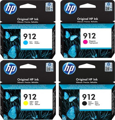 ΣΥΜΒΑΤΟ ΣΕΤ ΜΕΛΑΝΙΑ PELIKAN ΓΙΑ HP 912 4-PACK BLACK, CYAN, MAGENTA, YELLOW
