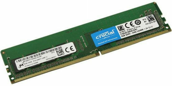 ΜΝΗΜΗ RAM DDR4 8GB 2400MHz CRUCIAL