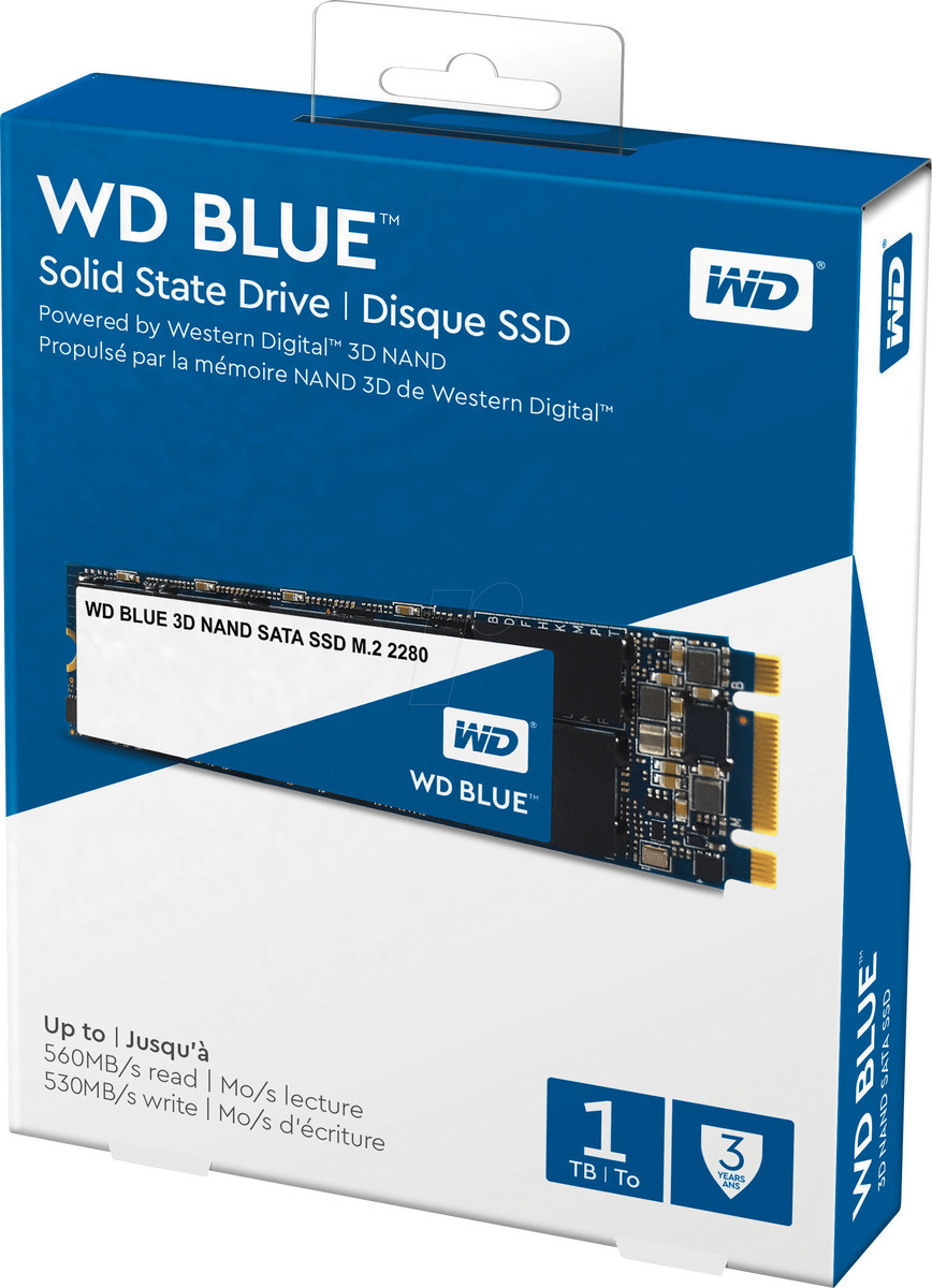 ΔΙΣΚΟΣ SSD WD BLUE M2 1TB 3D NAND WDS100T2B0B