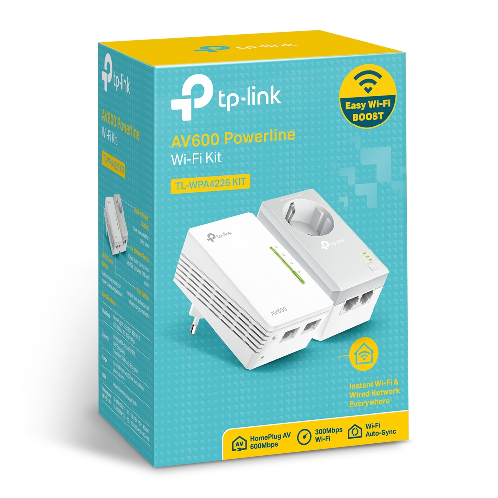 POWERLINE TP-LINK AV600 TL-WPA4226 KIT (EU) VER 4.0