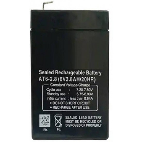 ΜΠΑΤΑΡΙΑ ΜΟΛΥΒΔΟΥ 6V-2.8Ah