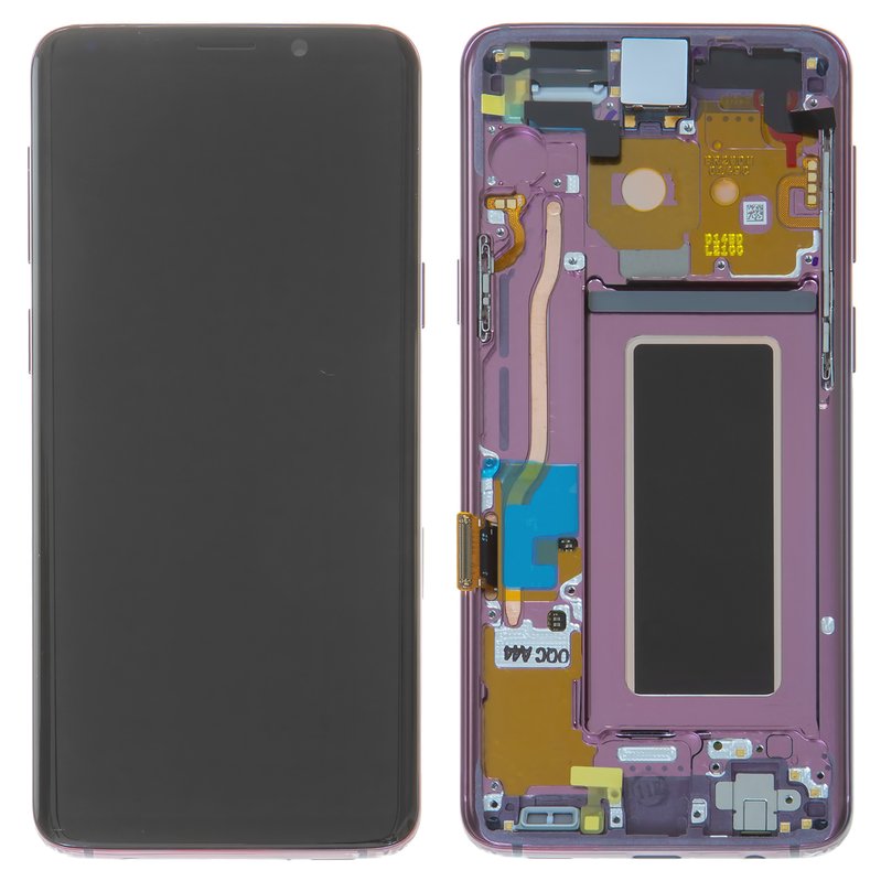 LCD ORIGINAL SAMSUNG S9 PLUS PURPLE GH97-21691B WITH FRAME