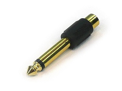 ADAPTOR JACK 6.35mm (M) STEREO ΣΕ 3.5mm (F) STEREO ΕΠΙΧΡΥΣΟ AU1303