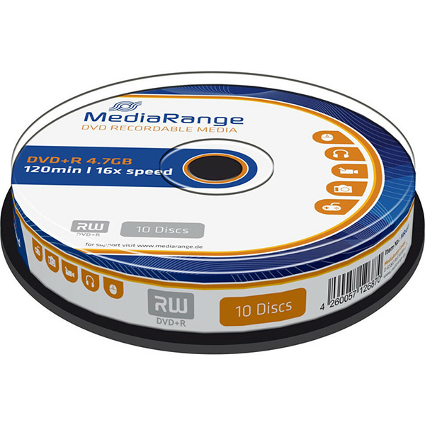 DVD-RW MEDIARANGE 16xSPEED (10 Τεμ.)