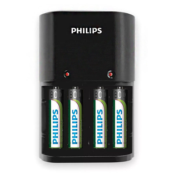 ΦΟΡΤΙΣΤΗΣ ΕΠΑΝΑΦΟΡΤ. ΜΠΑΤΑΡΙΩΝ 4x(3A-2A) PHILIPS SCB1450NB