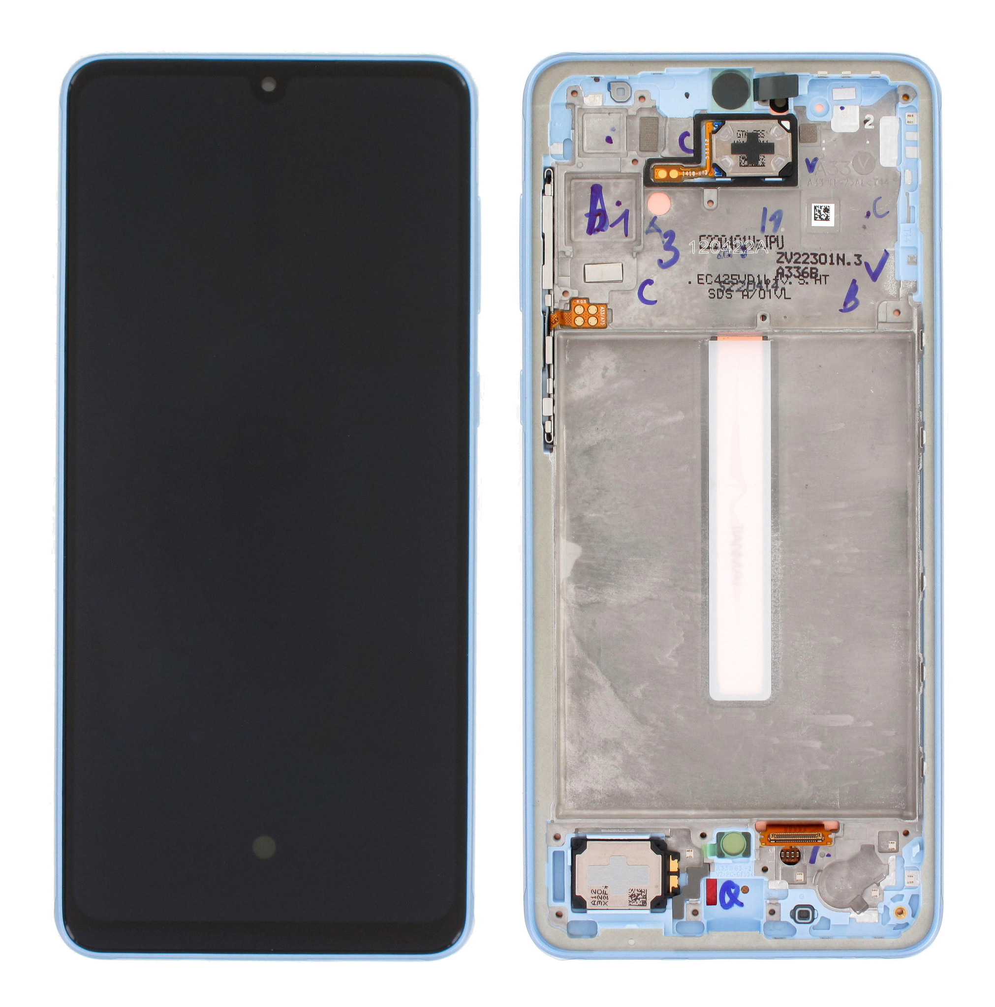 LCD ORIGINAL SAMSUNG A33 5G A336 GH82-28143C BLUE
