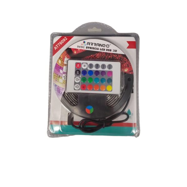 LED ΤΑΙΝΙΑ LED STRIP LIGHT RGB ΜΕ ΤΗΛΕΚΟΝΤΡΟΛ 3m 5V