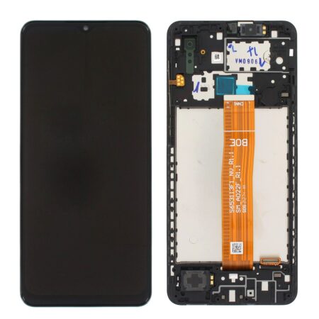 LCD ORIGINAL SAMSUNG A02 A022F BLACK WITH FRAME