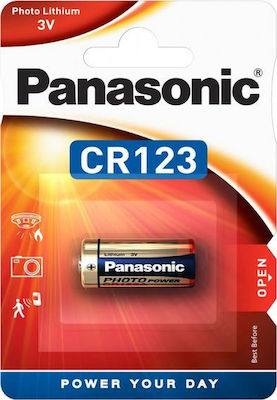 ΜΠΑΤΑΡΙΑ ΛΙΘΙΟΥ CR123 PANASONIC (CR-123AL/1BP)