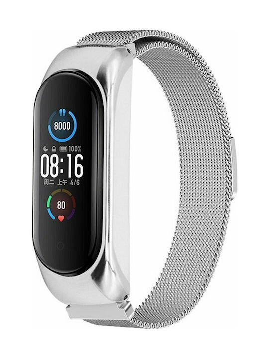 ΛΟΥΡΑΚΙ ΓΙΑ XIAOMI MI BAND 5/6/7 8-SHAPED ΜΕΤΑΛΛΙΚΟ