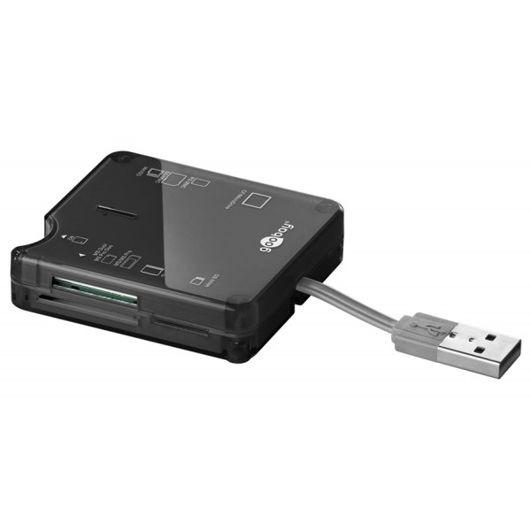 CARD READER GOOBAY ΓΙΑ MICRO SD/SD/M2/CF/XD/MS, 480 Mbps BLACK