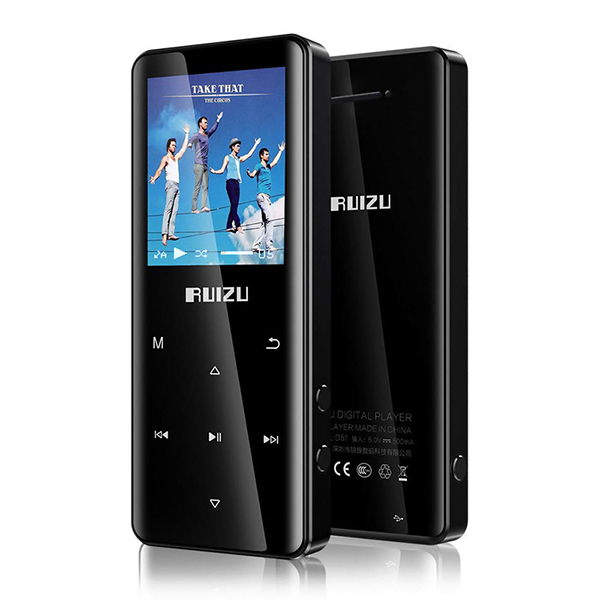 Ruizu MP3 Player (8GB) με Οθόνη 1.8″ Μαύρο Ελληνικό Μενού