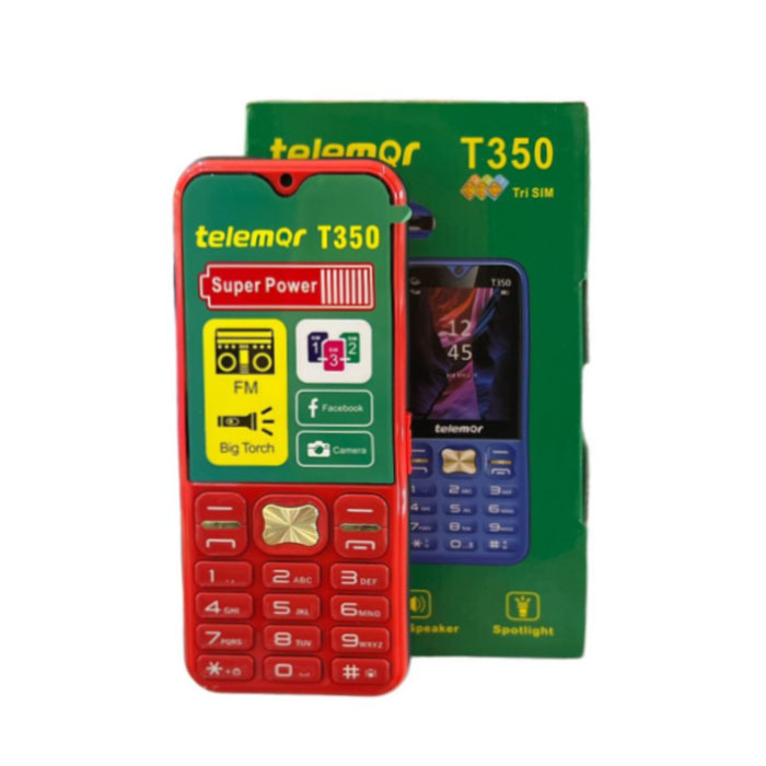 ΚΙΝΗΤΟ TELEQR T350 TRI SIM RED