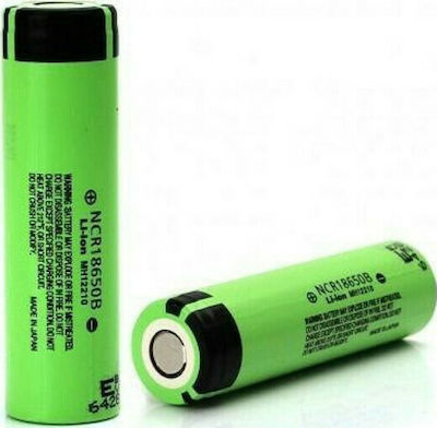 ΜΠΑΤΑΡΙΑ ΕΠΑΝ.18650 3.7V 3400mAh PANASONIC (NCR18650B) ΜΕ ΚΕΦΑΛΗ