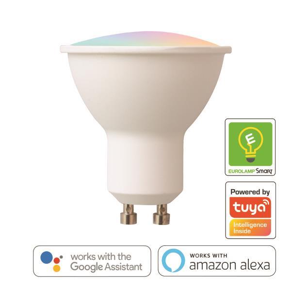 ΛΑΜΠΑ LED SMART WI-FI GU10 6W 470LM RGBW