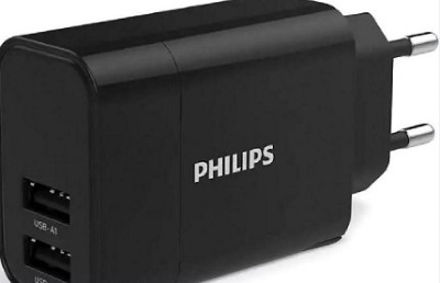 ΚΕΦΑΛΗ ΦΟΡΤΙΣΗΣ ΑΥΤ/ΤΟΥ PHILIPS 2xUSB-A 15.5W