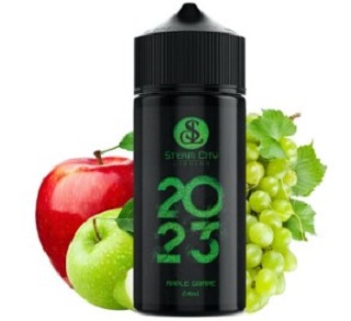 STEAM CITY 2023 APPLE GRAPE FLAVORSHOT 24/120ML