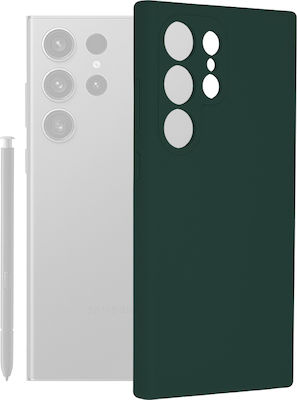 ΘΗΚΗ ΚΙΝΗΤΟΥ ΣΙΛΙΚΟΝΗ ΠΡΑΣΙΝΗ ΓΙΑ SAMSUNG S24 ULTRA