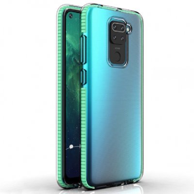ΘΗΚΗ ΚΙΝΗΤΟΥ ΔΙΑΦΑΝΗ ΜΕ ΠΛΑΙΣΙΟ ΠΡΑΣΙΝΟ ΓΙΑ XIAOMI REDMI NOTE 9T